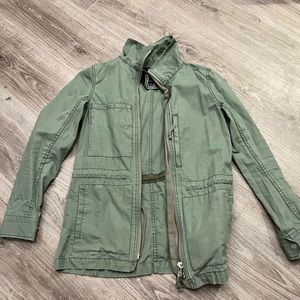 Madewell green utility jacket